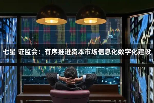 七星 证监会：有序推进资本市场信息化数字化建设