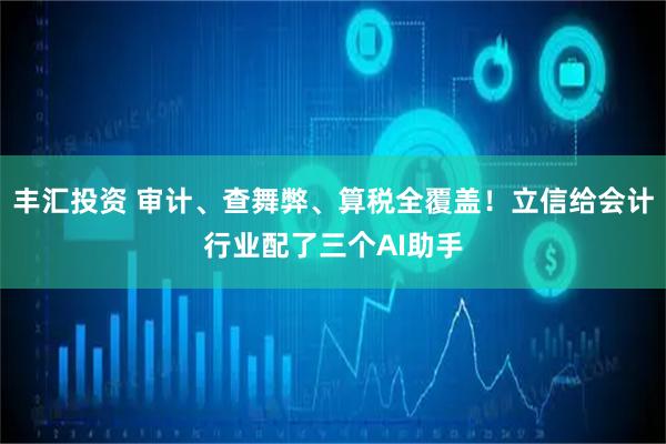 丰汇投资 审计、查舞弊、算税全覆盖！立信给会计行业配了三个AI助手